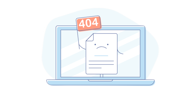 Website page not found - 404 error