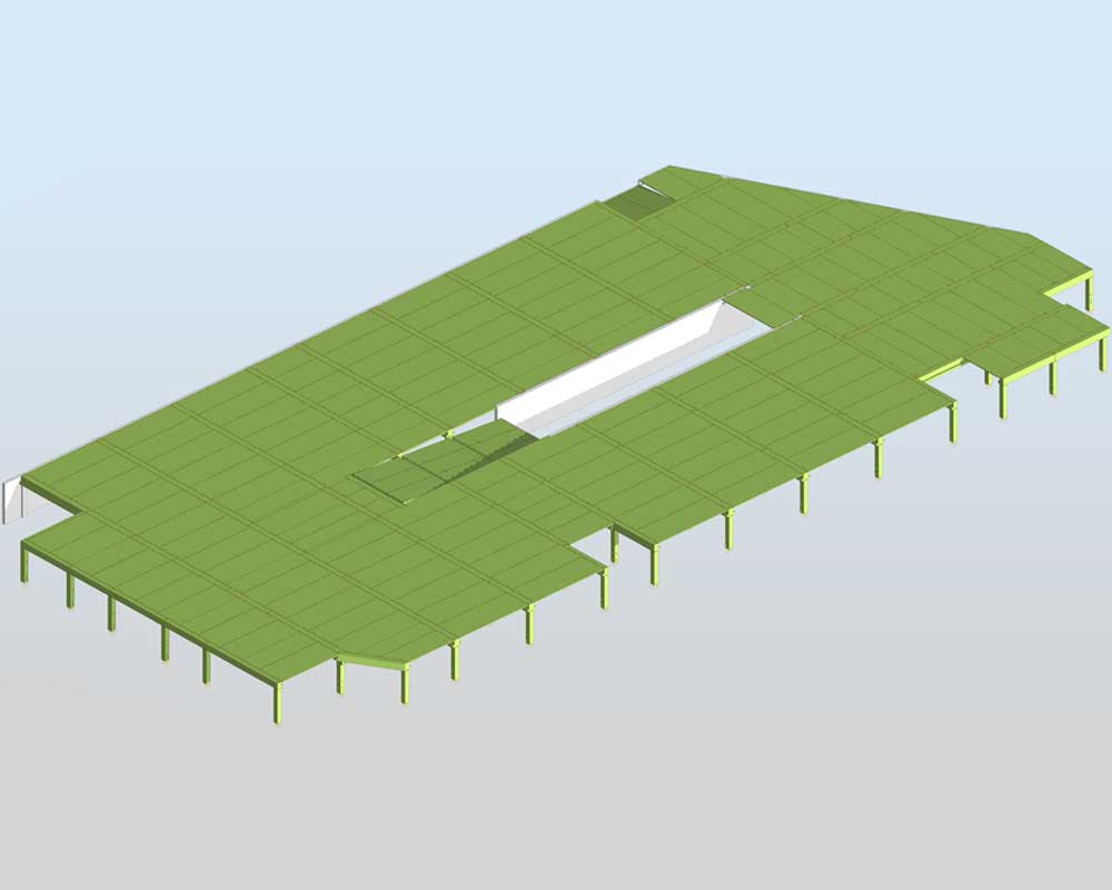 Factory precast concrete 3d model using IMPACT from StruEngineers