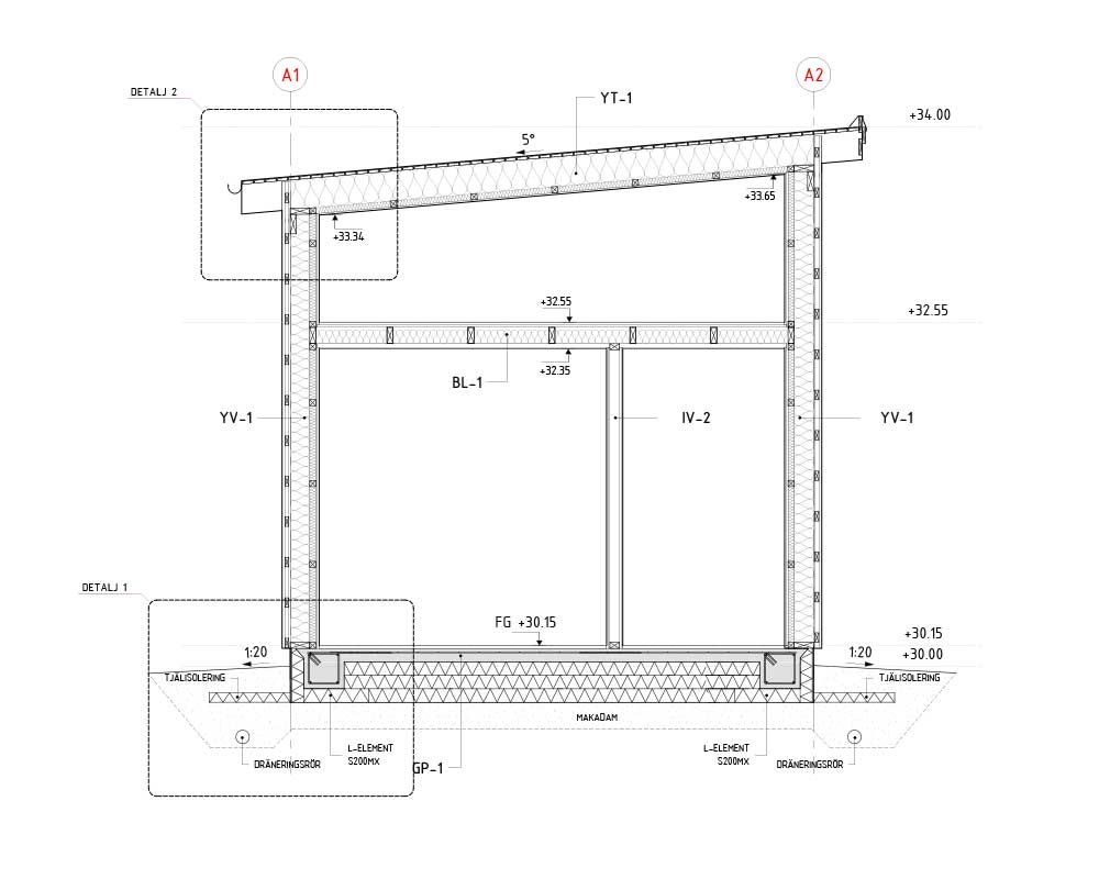 Structural GA drawing by StruEngineers