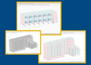 High rise tower in Sweden 3D model of FEM design2 Structural design services for precast elements