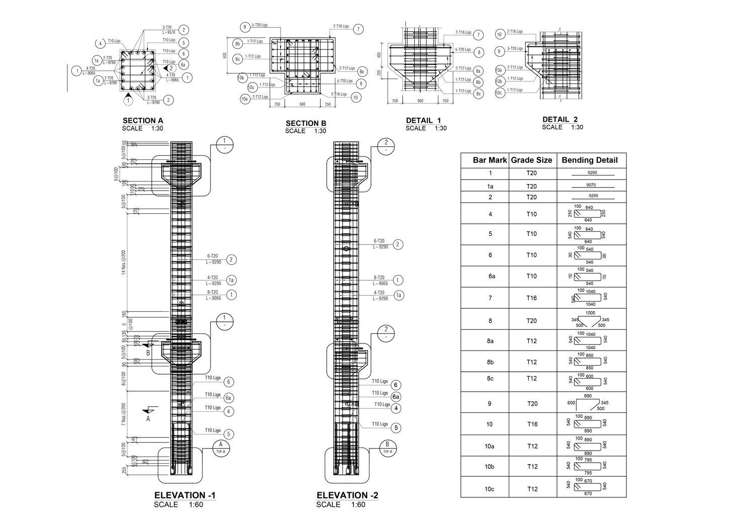 Column REINFORCEMENT shop drawing by StruEngineers Column REINFORCEMENT shop drawing by StruEngineers