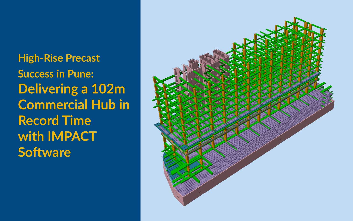 High Rise Precast Commercial Development in Pune