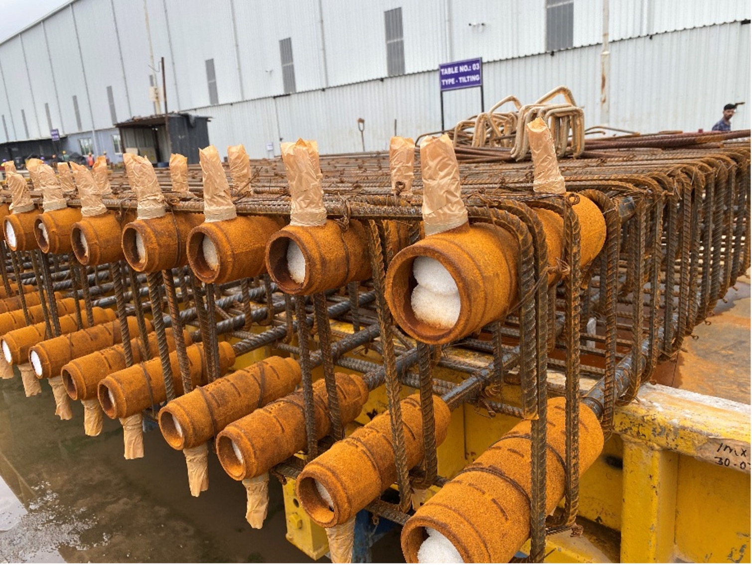 Reinforcement on site